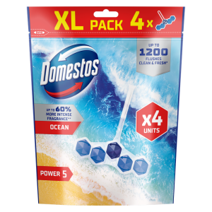 Domestos Kostka toaletowa Power 5 Ocean 4x50g